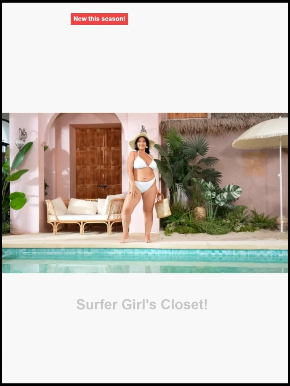 Plus Size Triangle Bikini Set - Adjustable Halter Tops & Side-Tie Bottoms
